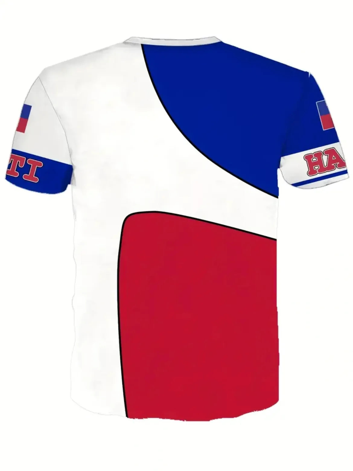 Haiti Flag 3D Digital Print T-Shirt